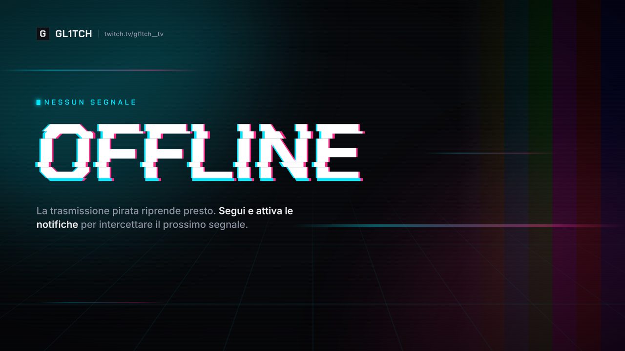 Schermata GL1TCH: segnale in attesa